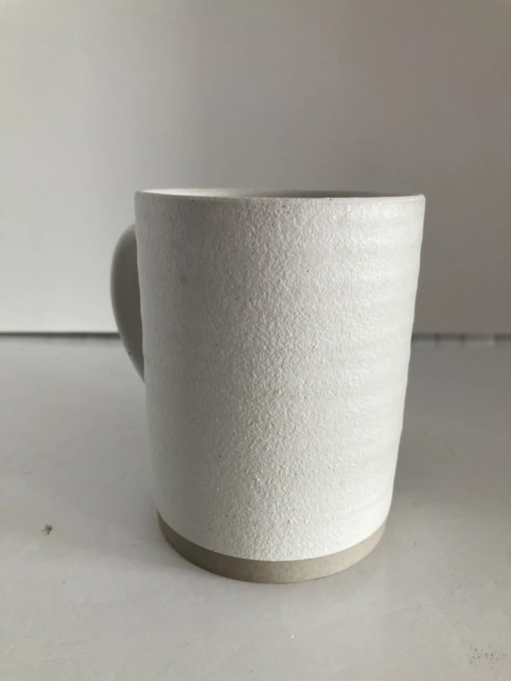 Pottery Barn Farmstead Rabbit Mug Bunny Ears Stoneware 16oz Off-White EUC